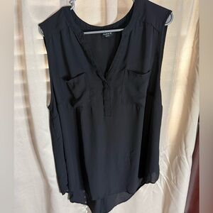 Torrid Black Sleeveless Harper Women's Top Size 2 (women’s 18/20)
